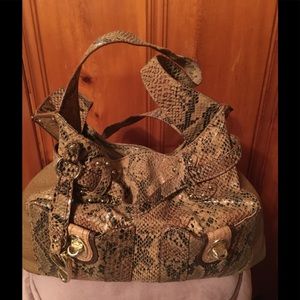 JESSICA SIMPSON - Faux - Snake Skin Design Bag